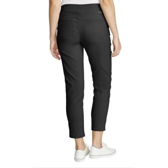NWT Eddie Bauer Women's Horizon Straight Anke Pants Black Size 8 - Picture 3 of 7